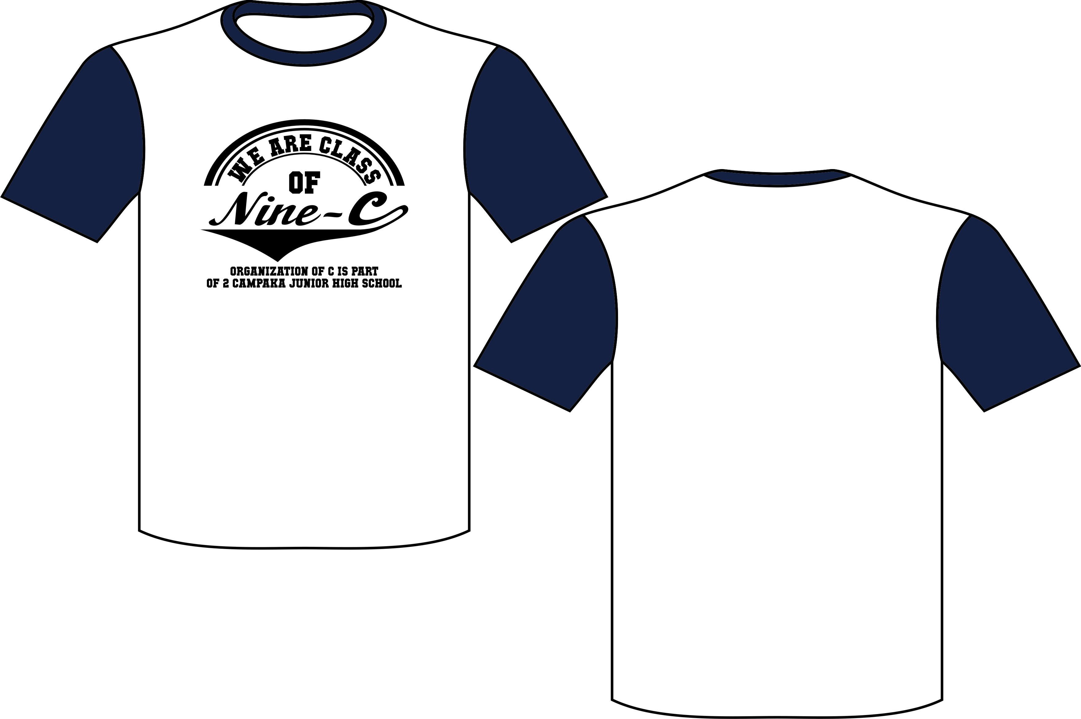 T-Shirt O-Neck Aplikasi
