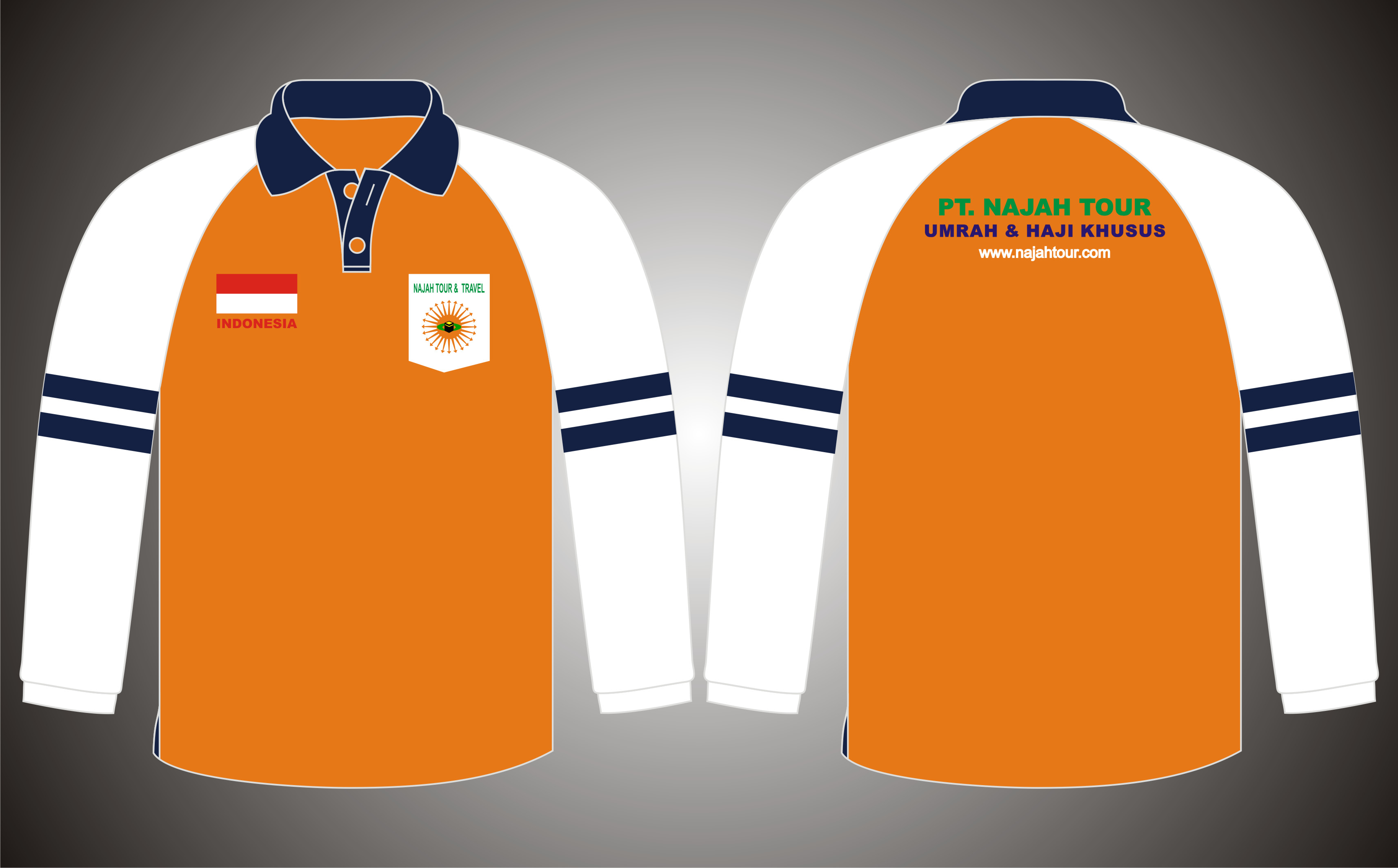 Poloshirt Raglan Aplikasi