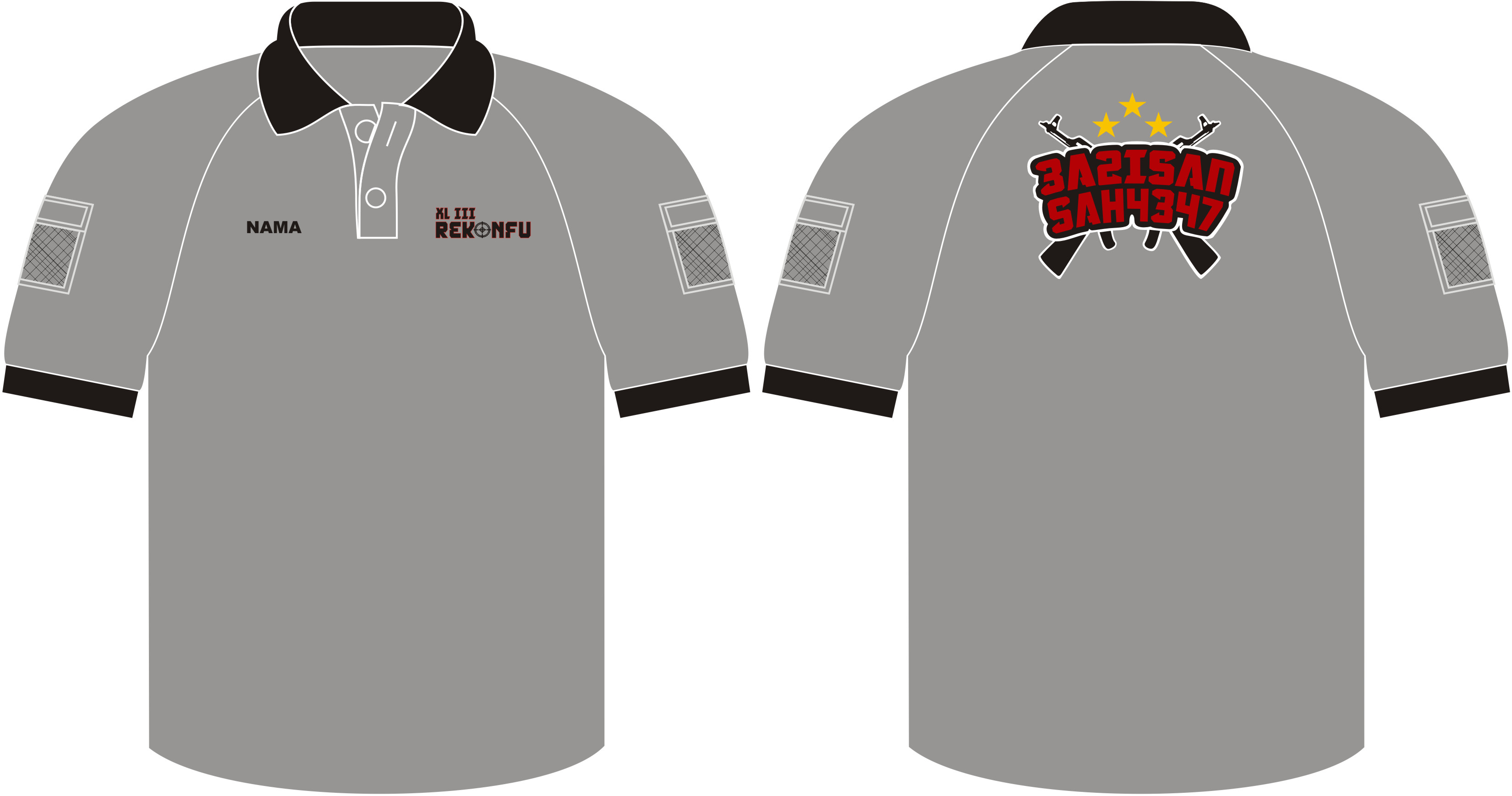 Poloshirt Tactical 3A2, Seragam Kaos Kerah
