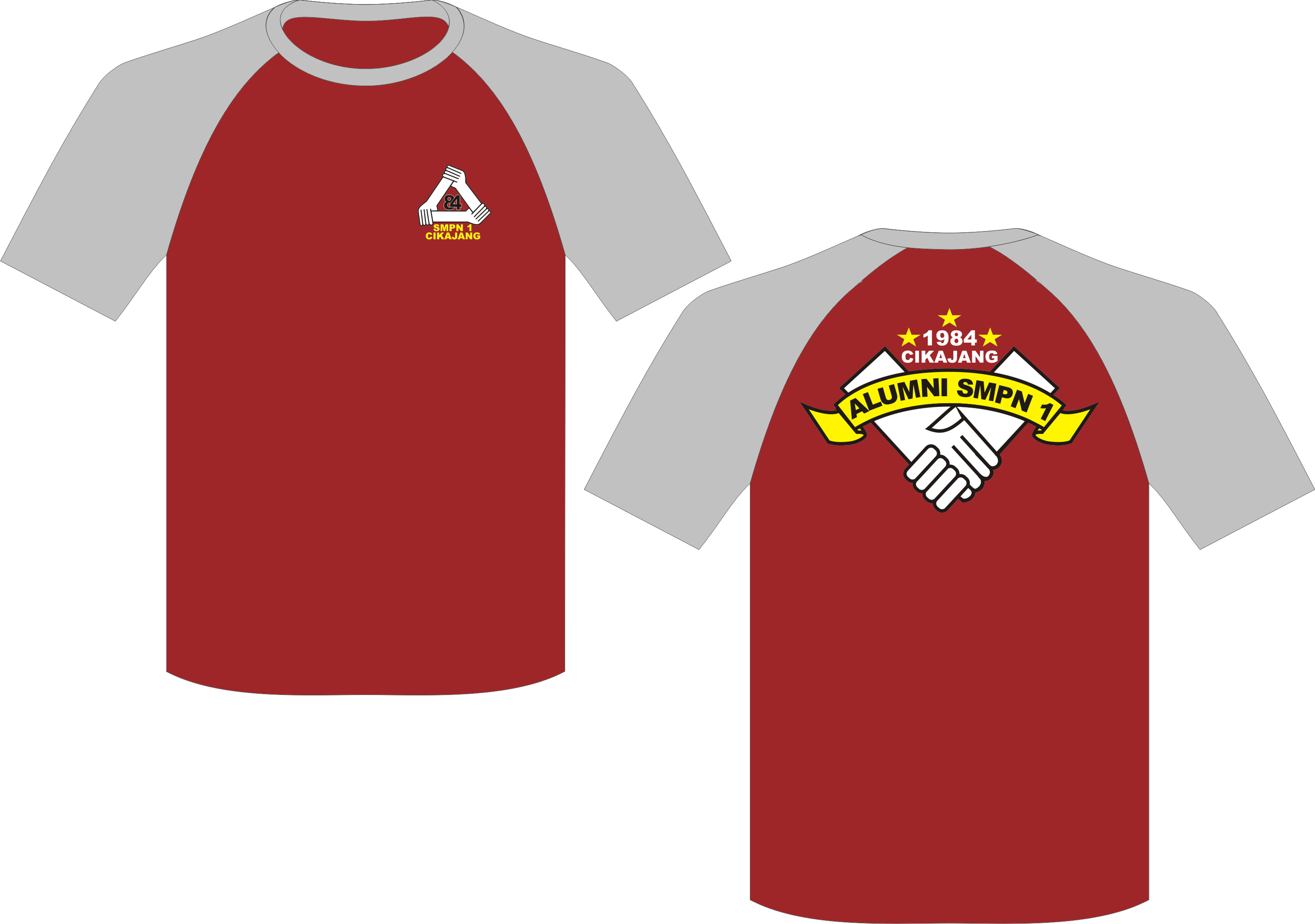 Kaos Oblong Reuni, Seragam T-Shirt SMPN1 | Kip's Production