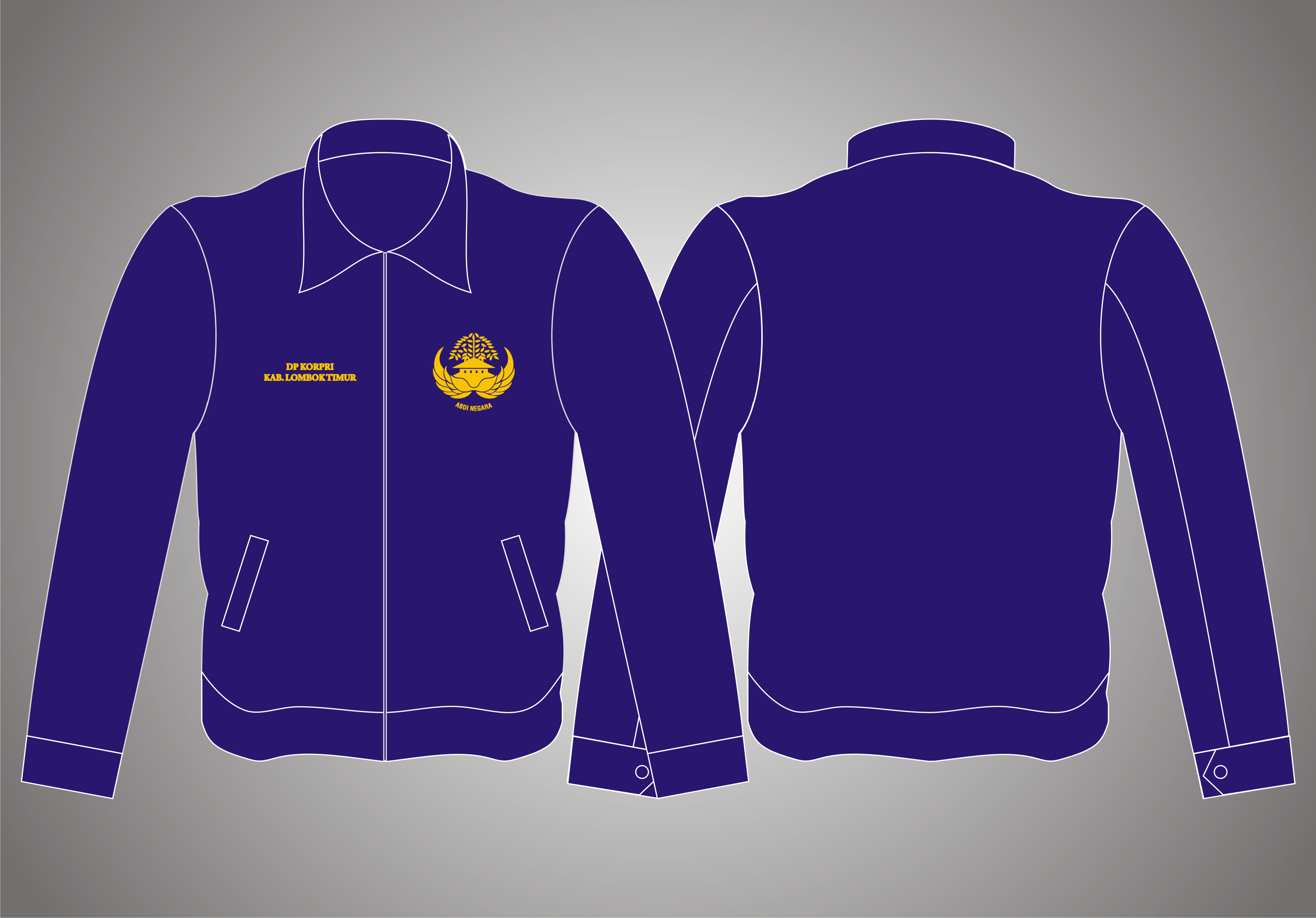 Jaket KORPRI, Seragam Jaket Cotton  Kip's Production