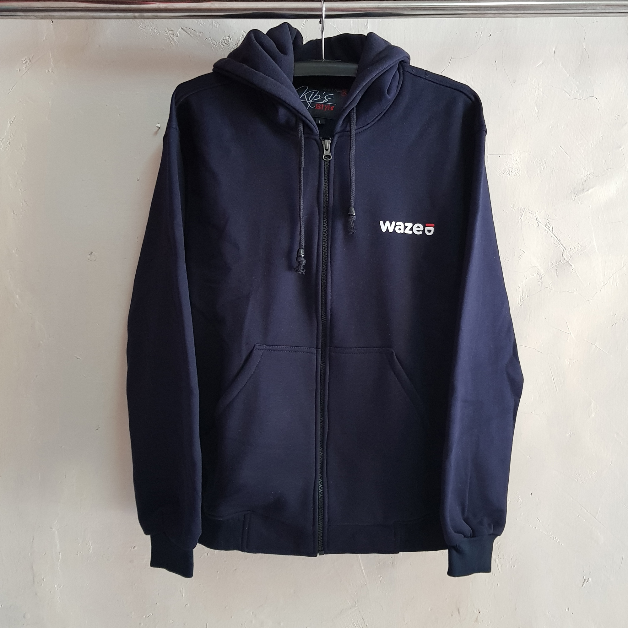 Jaket Hoodie Waze Indonesia, Jaket Fleece Cotton Kip's Production